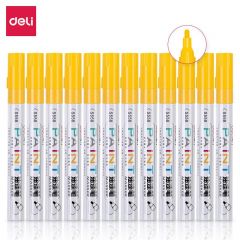 得力 油漆笔 S558 黄色（12支/盒）