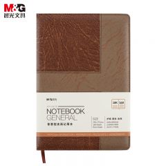 晨光(M&G)文具B5/18K 160张棕色办公笔会议记录皮面本日记本商务记事本单本APY1DK78