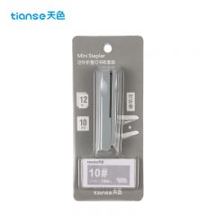 天色（TIANSE） 迷你小型订书机 (订书器+订书钉)10# 办公用品 TS-0210 灰色
