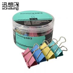 迅想长尾票夹燕尾夹32mm彩色  24只/筒