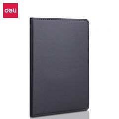 得力 皮面笔记本 黑 7900（16K/80张/本）