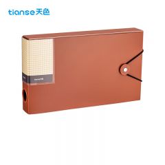 天色（TIANSE） 发票夹增值税发票收纳盒   办公用品 TS-10005 珊瑚橙