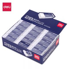 得力（deli）7536橡皮擦(白)(块)适用于办公笔记书写