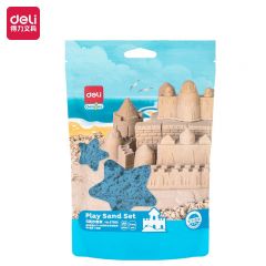 得力（deli） 67868玩具沙补充装海洋蓝儿童玩具沙子动力彩沙黏土 玩具沙补充装