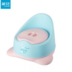 茶花（CHAHUA）儿童坐便器坐便圈男孩尿盆男女宝宝小马桶 活力蓝 352001