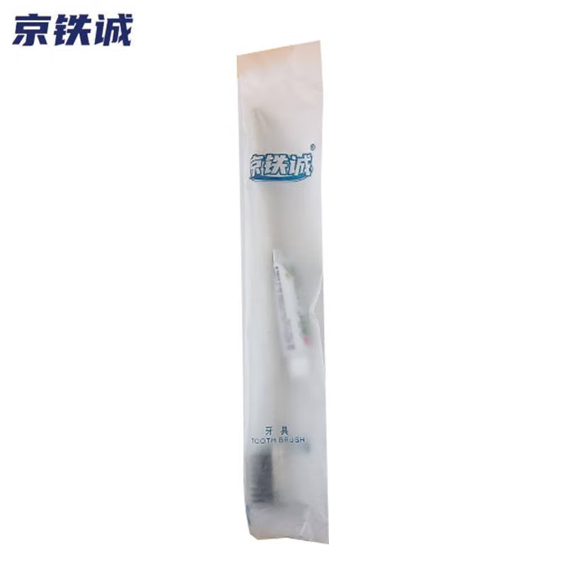 京铁诚 竹炭一次性牙刷100只宾馆酒店清洁用品牙具二合一