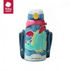 babycare BC2003159儿童保温杯吸管杯316不锈钢1岁以上儿童大容量保温杯水杯带提绳希波利特龙【三合一附带杯套】