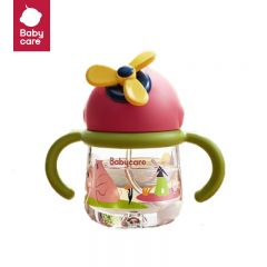babycare BC2102029风车造型学饮杯儿童宝宝水杯喝水饮水杯ppsu幼儿园tritan吸管-里瑟斯花园