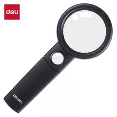 得力（deli） 9092 50mm高清手持阅读放大镜(带辅助放大镜)