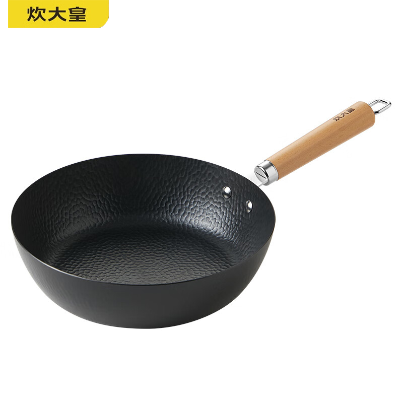 炊大皇（COOKER KING）轻锻高煎锅领涂层精铁炒锅28CM JG28QD
