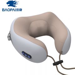 豹牌（BAOPAI）BP-M625混色U型颈椎按摩枕3-5秒慢回弹记忆棉柔软舒适双向夹揉式深度按摩全能款