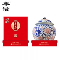 丰滋 晋枣（青花瓷坛）1.288kg 交城大红枣子山西特产一级精品骏枣过节 青花瓷坛枣礼盒