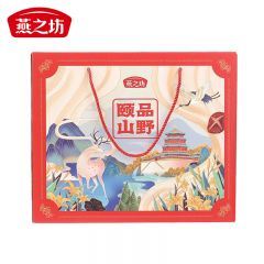 燕之坊 南北干货桂圆干香菇木耳黄花菜灰枣滑子菇银耳 颐品山野礼盒1.114kg 1盒