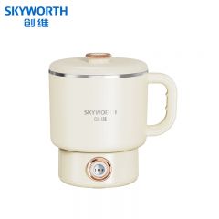 创维（SKYWORTH） 折叠便携多功能锅按键式 F239 胡椒白 0.8L