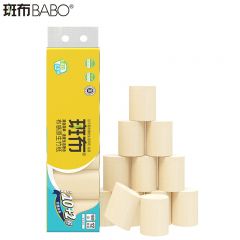 斑布（BABO） 无芯卷纸 4层140g 原生竹浆 湿水不易破 卫生纸纸巾