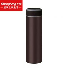 上亨（shangheng） 316不锈钢智能数显保温杯大容量测温便捷商务杯 暗夜棕【500ML智能测温】SHZH-CFBD006-L