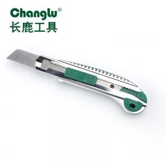 长鹿 CL613805 5连发 美工刀 大号金属壁纸刀墙裁纸刀片小号工具刀重型不锈钢多功能
