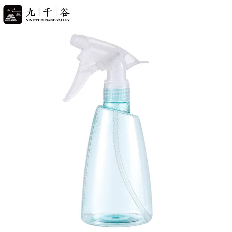九千谷  3224 喷壶薄荷绿透明喷头500ml 消毒喷壶喷雾瓶园艺工具 小型压力喷水壶
