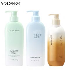 和风雨（Hefengyu） 洗护沐套装1100g 控油去屑平衡保湿（洗发水400g+护发素300g+沐浴露400g）