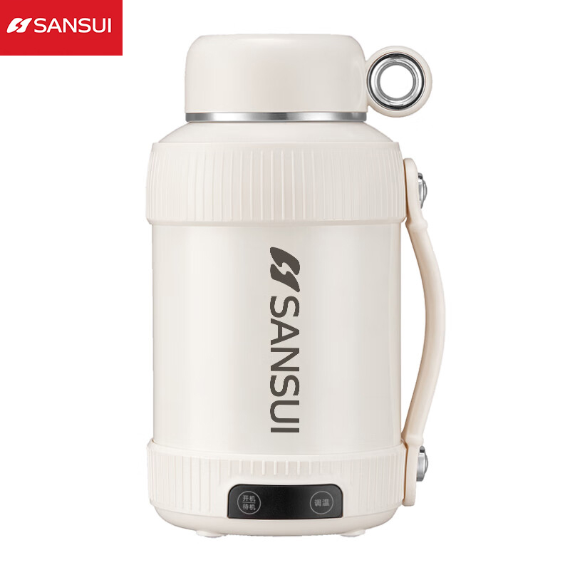 山水（SANSUI） 便携真空电热水杯家用户外保温杯水壶（316不锈钢内胆）JFL-SH12C
