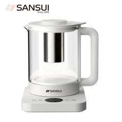 山水（SANSUI） KT-1837多功能智能触控高温消毒咖啡花茶养生壶1.5L容量（配滤网） 白色