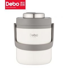 徳铂（Debo） 米拉三层保温饭盒2.0L密封防漏饭盒带盖手提保温饭盒便当盒 DEP-795