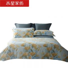 水星家纺 全棉抗菌四件套200*230cm朵蔓/套