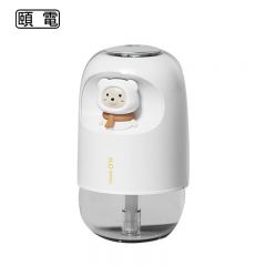 颐电 AD-9020熊宝彩灯加湿器可爱大喷雾小巧便携 白色