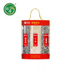 绿帝（GREEN KING)  聚福珍礼菌菇果蔬礼盒470g干货礼盒木耳桂圆红枣