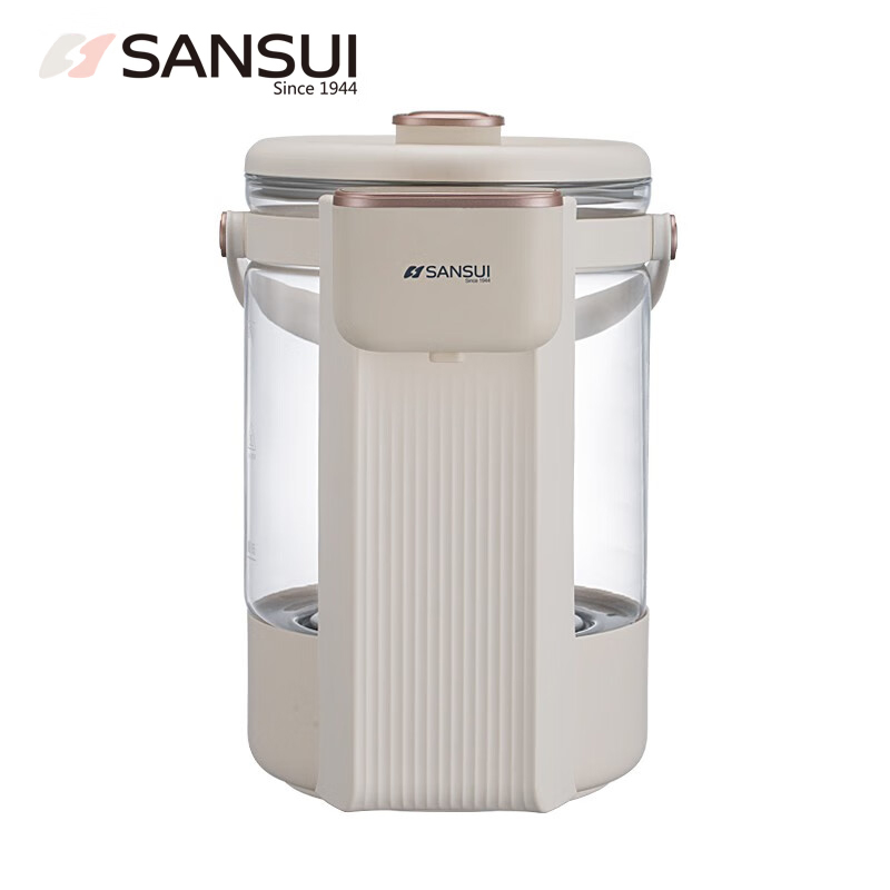 山水（SANSUI） SKSP003双模煮水智能电热开水瓶 浅黄色