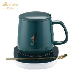 艾贝丽（Abereve） PA-666 微重力原理 自动加热恒温55度恒温暖暖杯 墨绿色