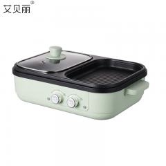 艾贝丽（ Abereve） ABL-HG09双盘设计 分区控温 加深加大多功能料理锅