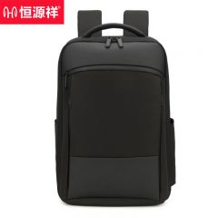 恒源祥  商务通勤户外旅行双肩包黑色HYX0546