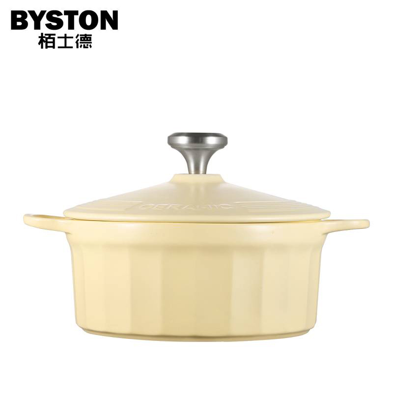 栢士德（BYSTON） 砂锅汤锅煲汤家用陶瓷煲耐高温煲仔饭3.5L大容量燃气灶BST-1025 丽达斯陶瓷砂锅