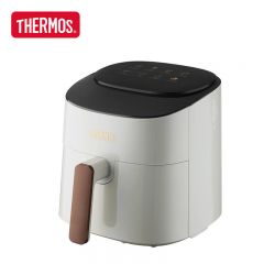 膳魔师（THERMOS） 空气炸锅可视空气炸家用小型空气烤箱智能便捷多功能无油低脂煎炸烘炸薯条机 黑白 5L EHA-5736E