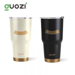 果兹（GUOZI） GZ-B43保温杯大咖杯304不锈钢保温杯大容量办公咖啡杯600ml颜色随机一个