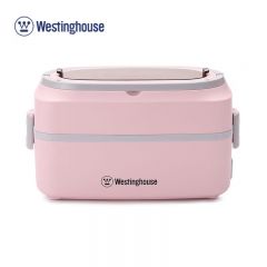 西屋（Westinghouse） WFH-C101 电子蒸煮饭盒保温保鲜饭盒电热饭盒蒸饭 蒸菜 热饭菜2层1L粉色