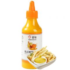 百钻 韩式蜂蜜芥末酱黄芥末酱280g家用做炸鸡汉堡三明治蘸酱调味品