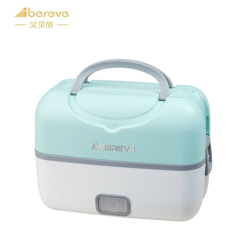 艾贝丽（Abereve）  ABL-FH02一机多功能360°蒸汽循环 一键简易操作便携式电热饭盒 蓝色