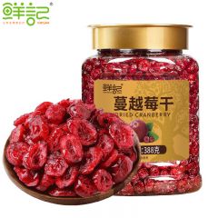 鲜记 蔓越莓干388g 烘焙用蜜饯果干果脯休闲零食小吃送礼解馋