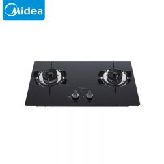 美的（Midea）双眼燃气灶 一级能效4.2KW火力钢化玻璃面板天然气黑色JZT-Q60G一台