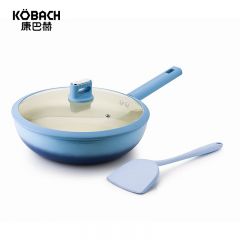 康巴赫（KBH）  溢彩不粘炒锅两件套  LPB-CT30A 30cm炒锅+硅胶铲