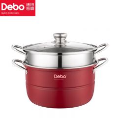 德铂（Debo） 博尔顿蒸汤锅 DEP-831多层大容量可视锅盖
