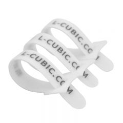 酷比客（L-CUBIC）电脑扎线带/捆/绑/理/束线带 魔术贴 整理带 理线器 14*145mm 白色 3条/袋 LCOMWH301