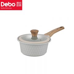 徳铂（Debo） 切尔西铝合金电磁炉明火通用小奶锅小汤锅泡面锅18cmDEP-821一口