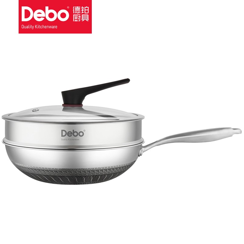 徳铂（Debo） 卡316不锈钢双面蜂窝不粘锅卡勒汉斯DEP-DS260 规格B