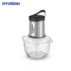 HYUNDAI 碎肉机黑色电动绞馅碎肉机 多功能料理机 搅拌打肉饺子肉馅蒜蓉机 不锈钢搅肉机PY-37932