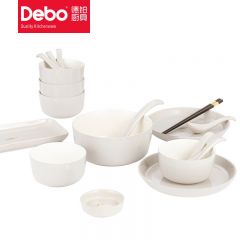 徳铂（Debo） 马格德堡餐具套装陶瓷碟碗勺筷28件套 DB-85