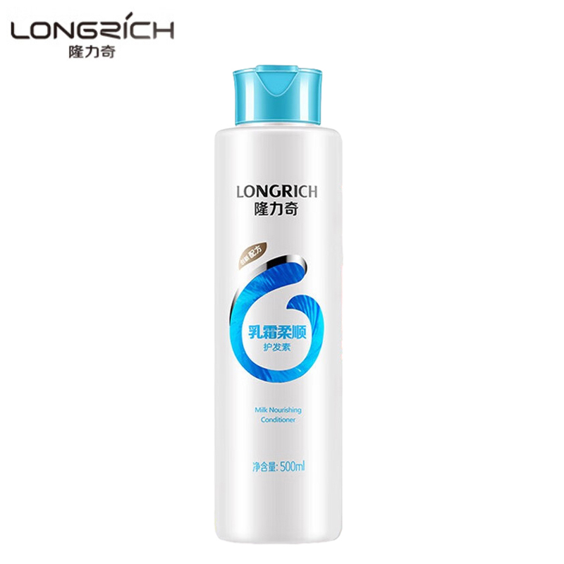 隆力奇（LONGRICH）乳霜柔顺护发素500ml补充营养和水分