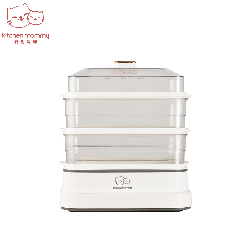 厨创妈咪（kitchen mommy） DZG-001电蒸锅家用三层大容量20L多功能锅 电蒸箱蒸煮锅电蒸笼蒸汽锅蒸包子锅
